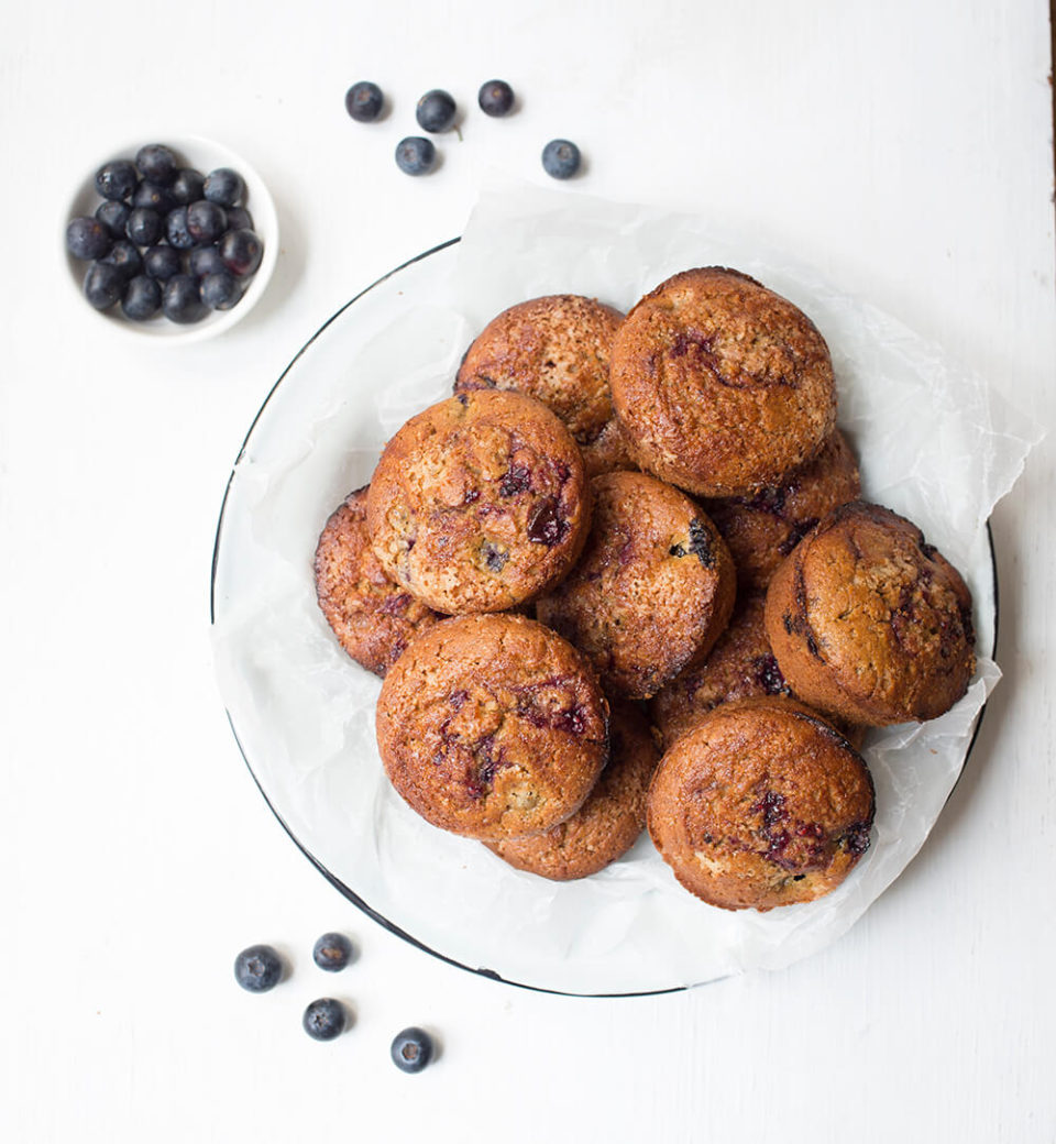 Gluten Free Vegan Blueberry Muffins