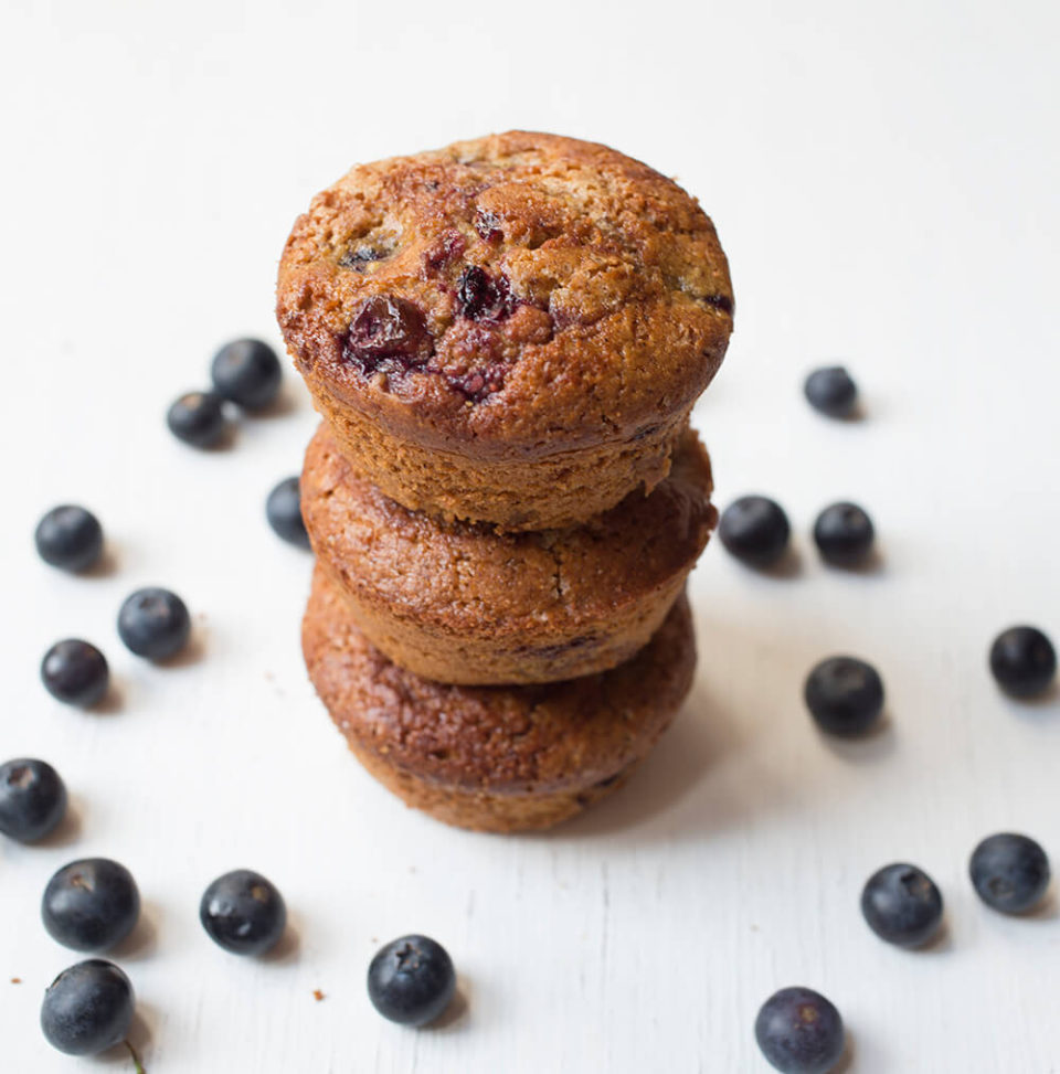 Gluten Free Vegan Blueberry Muffins
