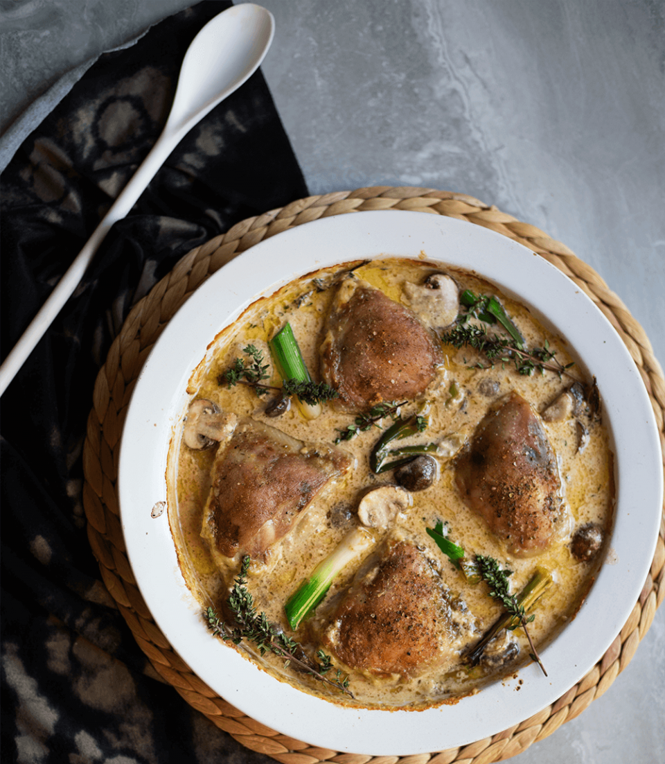 Creamy Chicken, Leeks and Mushrooms Creamy Chicken, Leeks and Mushrooms