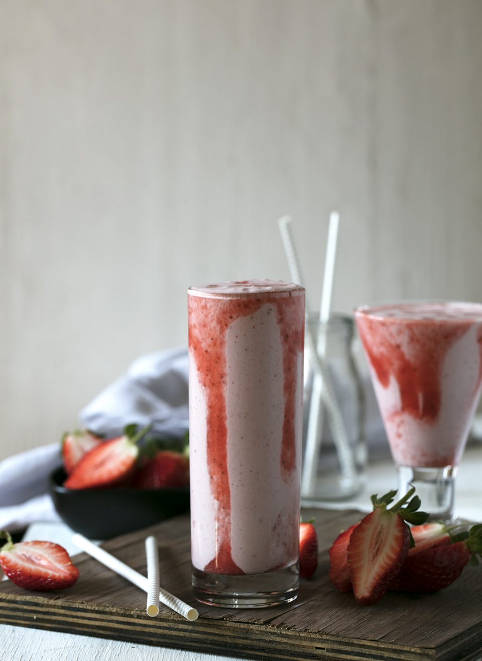 Vegan Strawberry Milkshake Vegan Strawberry Milkshake