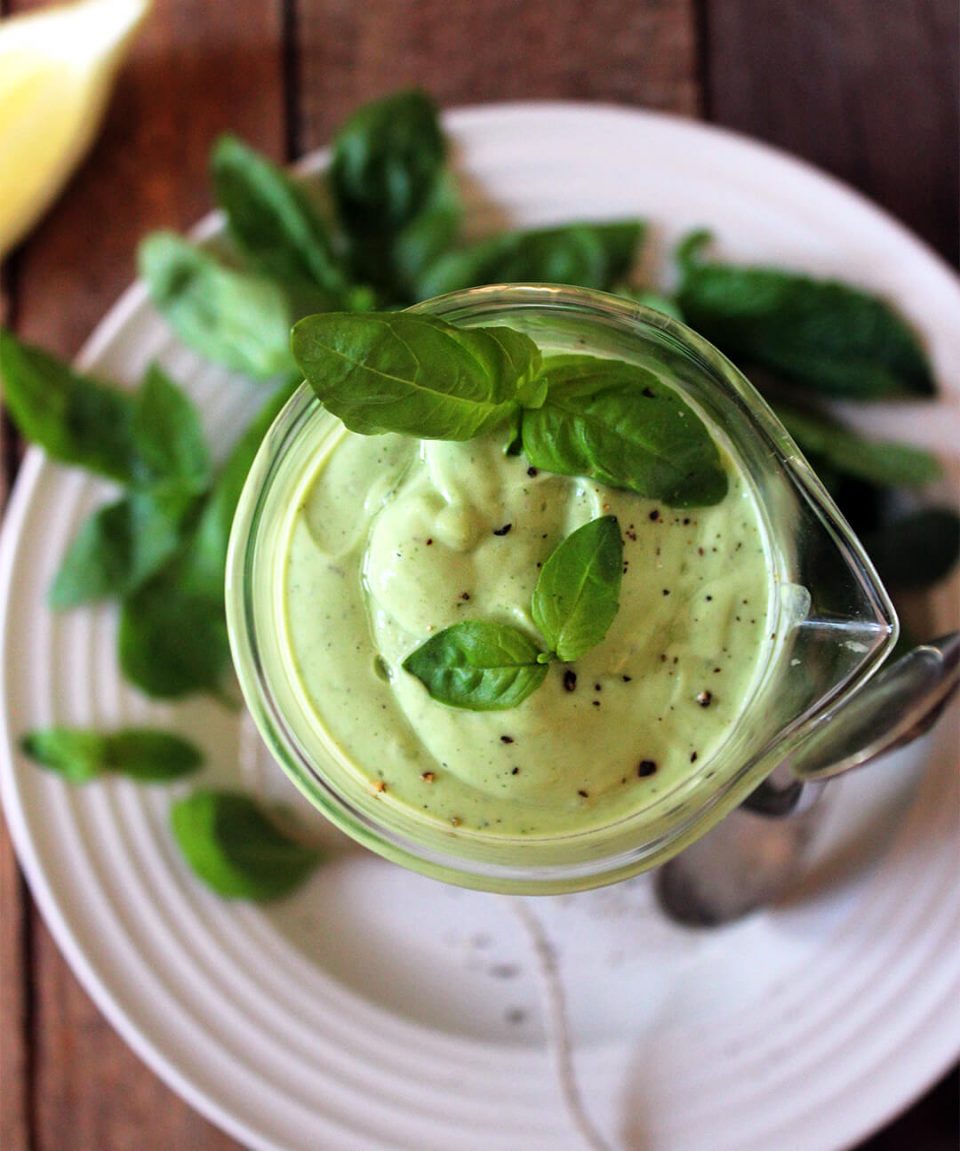 Easy Vegan Green Goddess Salad Dressing Easy Vegan Green Goddess Salad Dressing