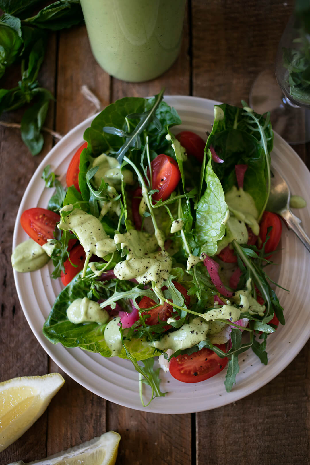 Easy Vegan Green Goddess Salad Dressing aninas recipes