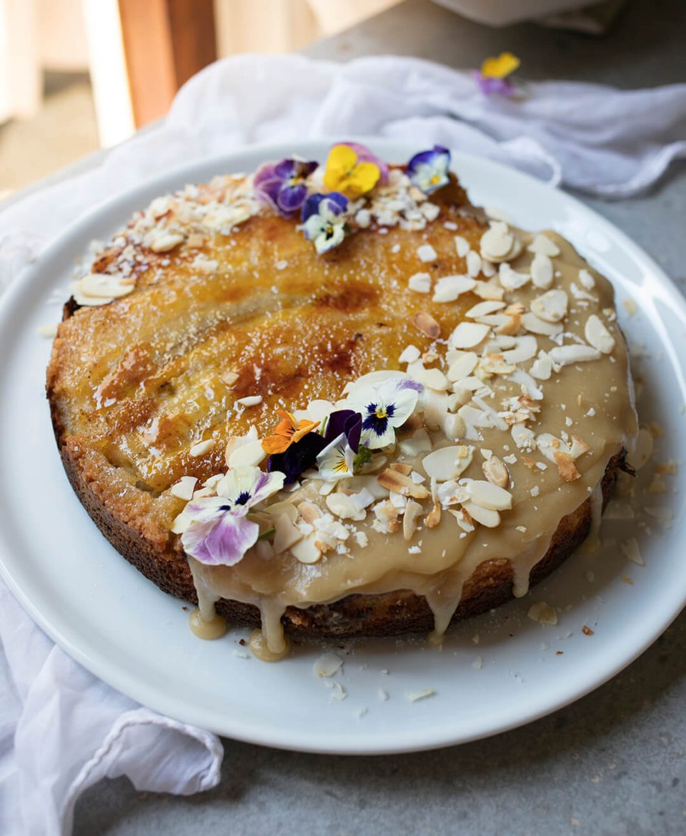 Banana Upside Down Cake Banana Upside Down Cake