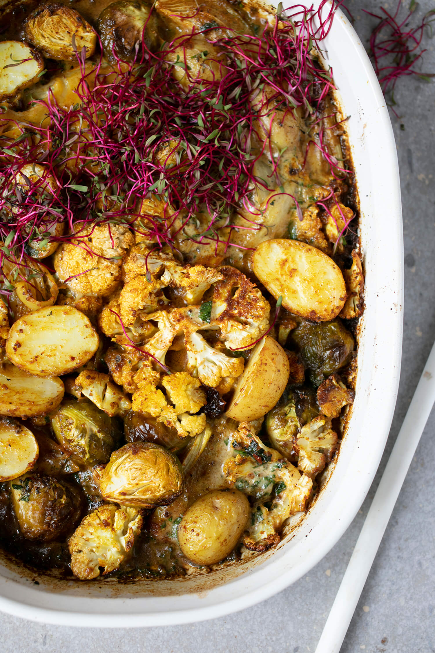 Potato and Cauliflower Curry Tray Bake aninas recipes