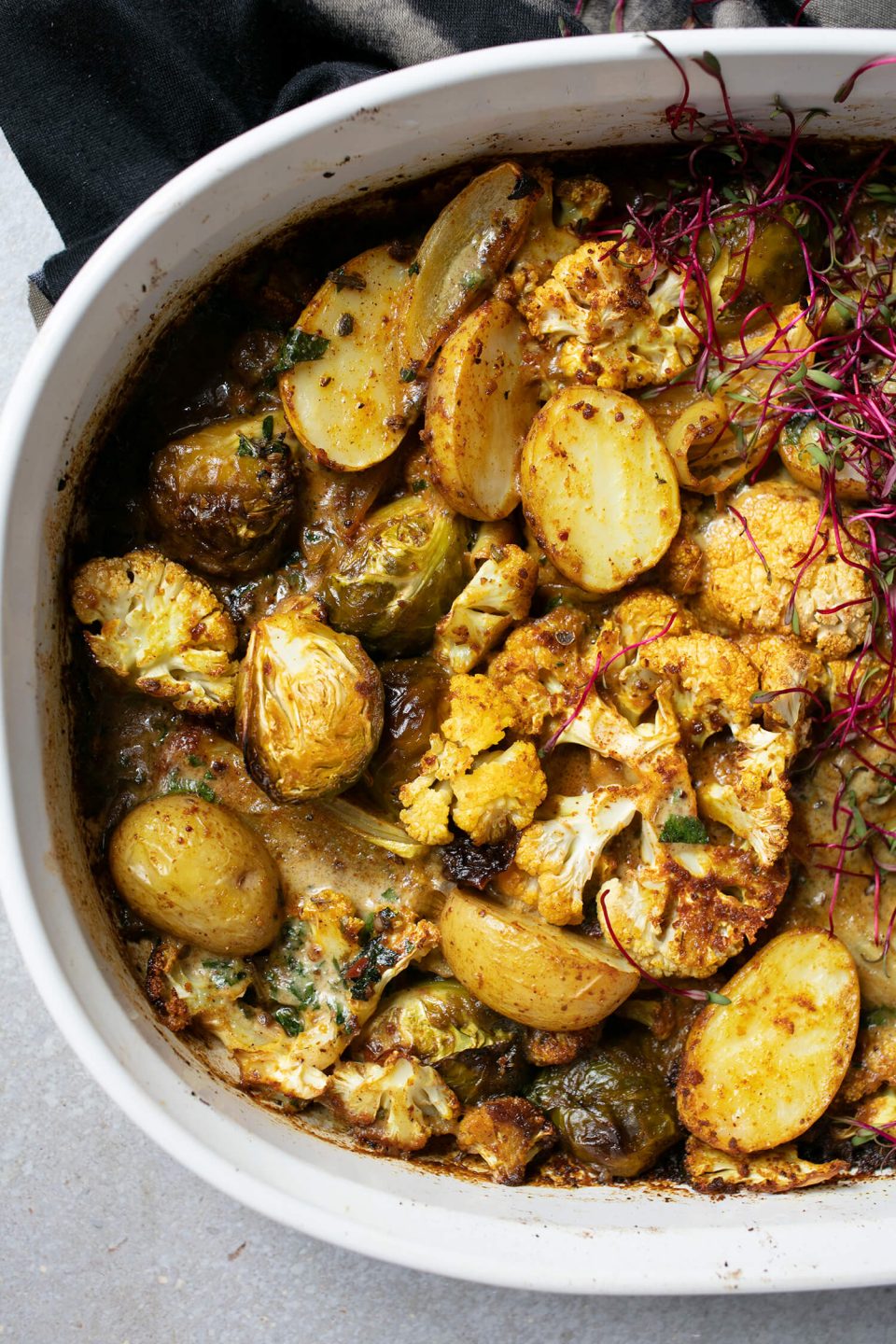 Potato and Cauliflower Curry Tray Bake aninas recipes