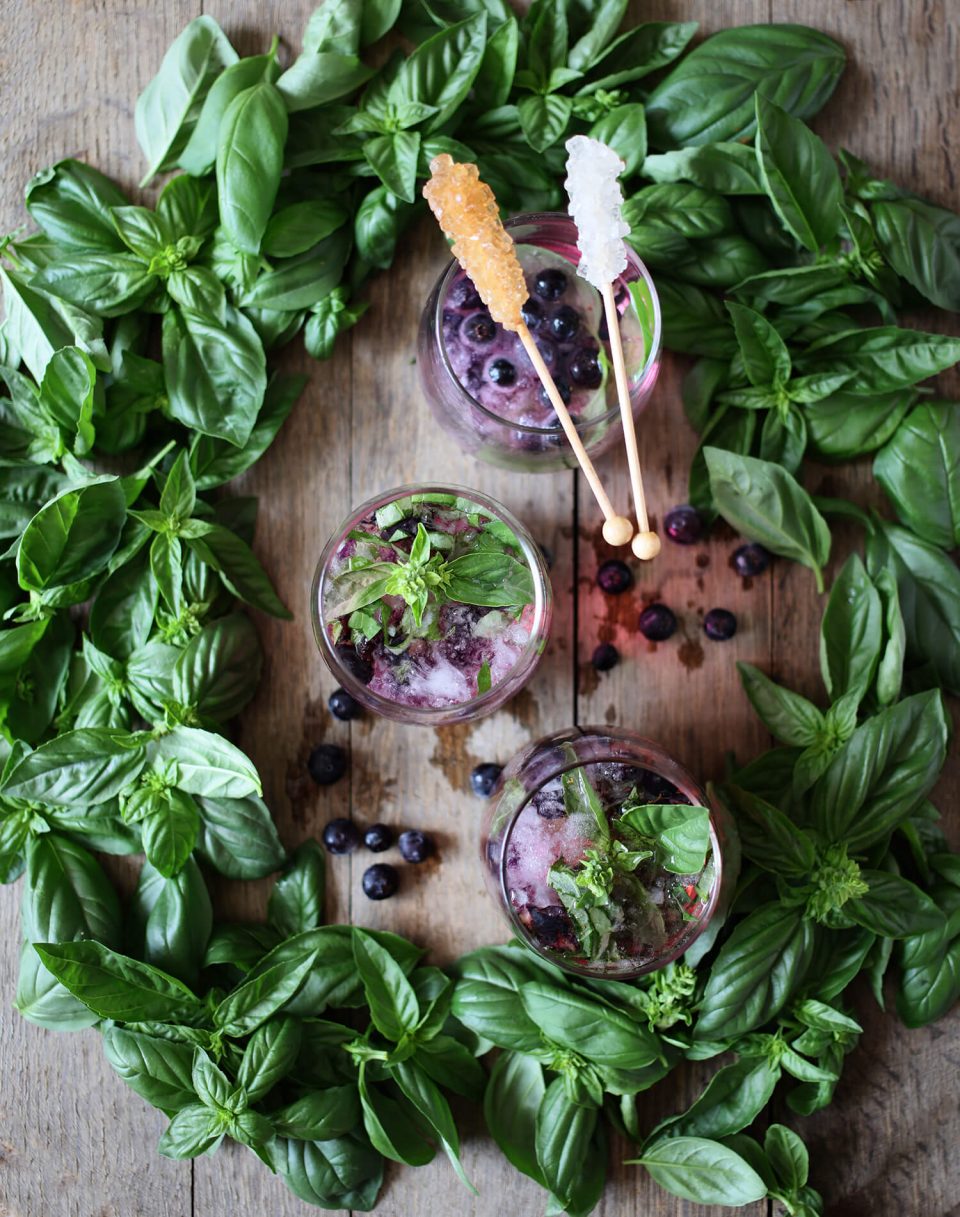 Blueberry and Basil Gin and Tonic Blueberry and Basil Gin and Tonic