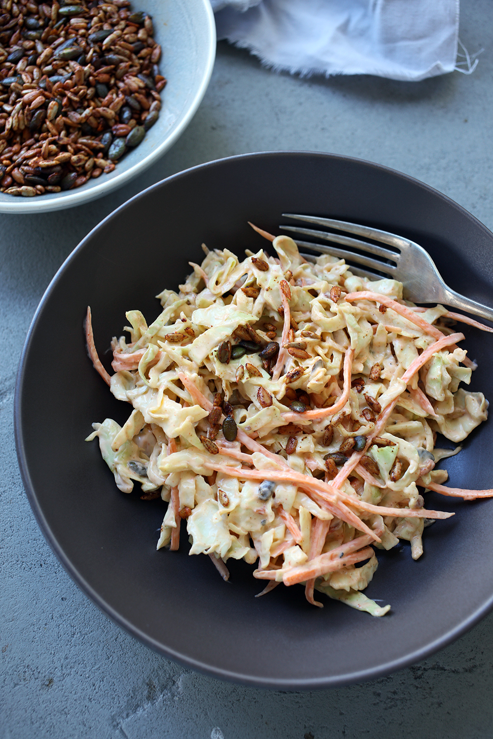 Curry Coleslaw with Spicy Seeds aninas recipes