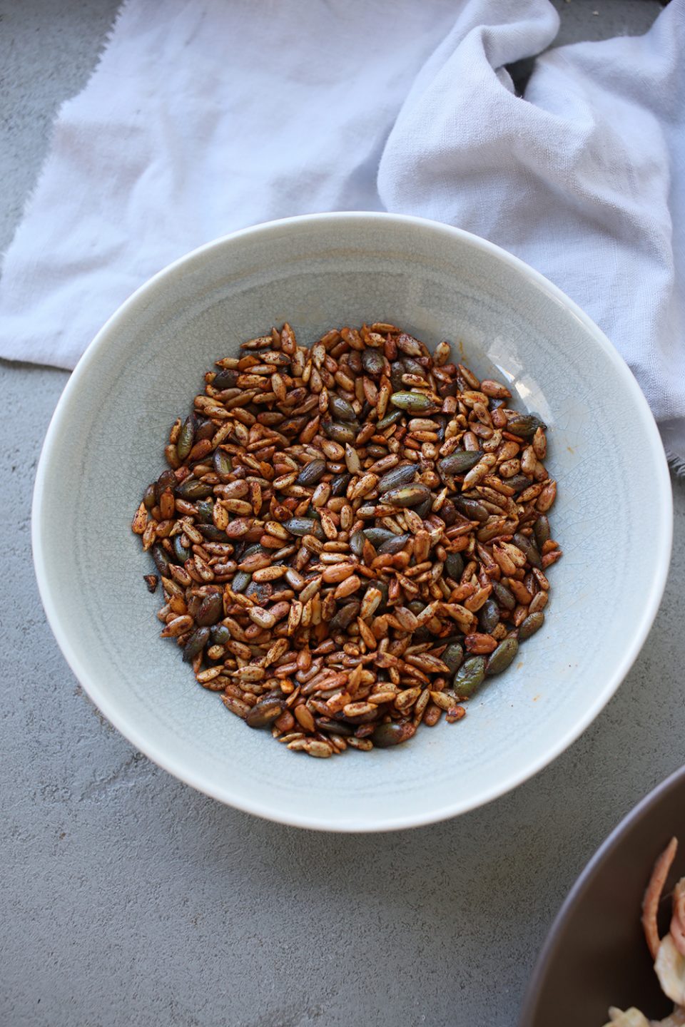Curry Coleslaw with Spicy Seeds